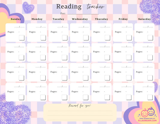 Reading Habit Tracker Free Download