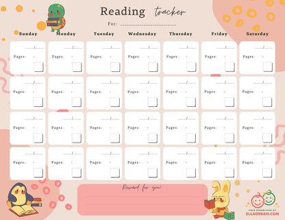 Reading Habit Tracker Free Download